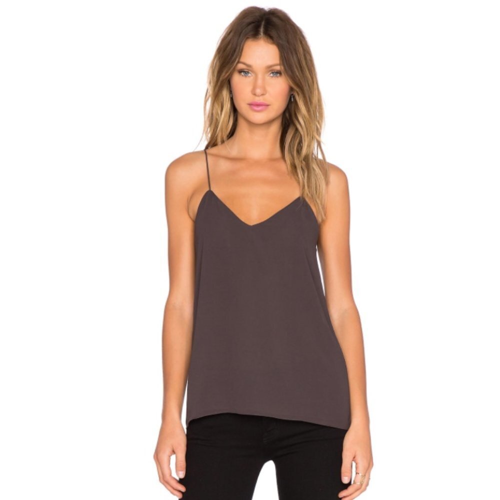 Blaque Label Revolve Tank Top XS Gray Racerback